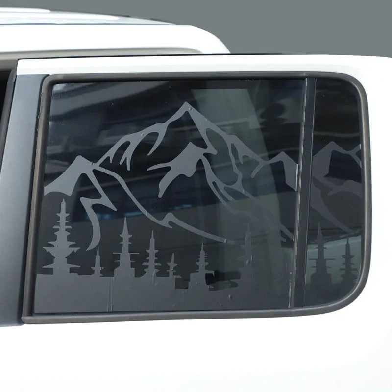 For VW Volkswagen Amarok 2011-2018 PVC Car Rear Door Window Post Vinyl Stickers Window Stickers Trim Accessories
