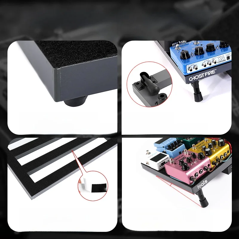 GHOST FIRE V-serie gitaarpedaal Pedaal met enkel effect Tra Board met Magic Tape Stand Gitaaraccessoires