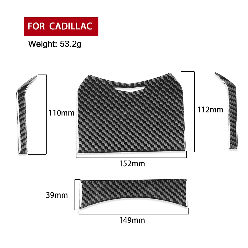 

4 шт., крышка панели ящика для хранения центральной консоли 15,2*11 см, подходит для Cadillac CTS 2008-2013, высококачественная установка