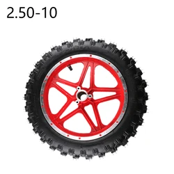 High Quality Rubber Motorcycle Tyre 2.50-10 Inner Tube Outer Trye,front and Rear Wheel ,wheel Hub