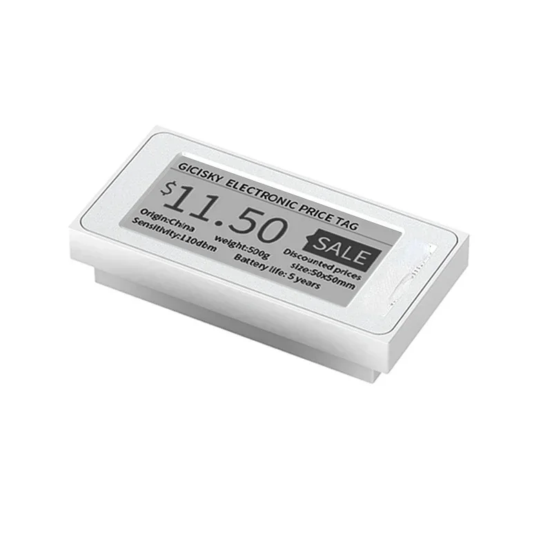 

2.1-Inch Supermarket Electronic Price Tag Intelligent Fast Price Change Ultra-Low Energy Consumption Electronic Shelf Label