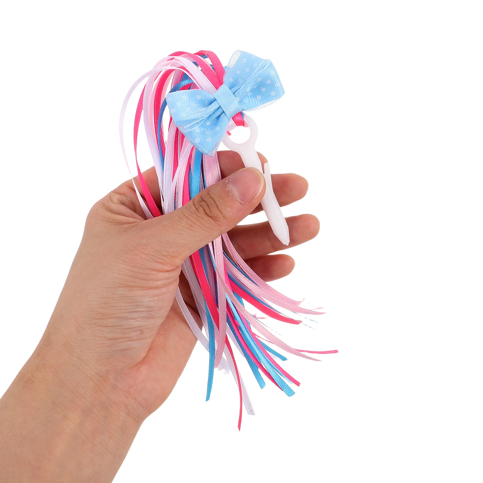 

4Pcs Children Bicycle Decor Handlebar Streamers Vibrant Fabric Tassels Easy Install Wind Resistant Ride Accessories for Kids