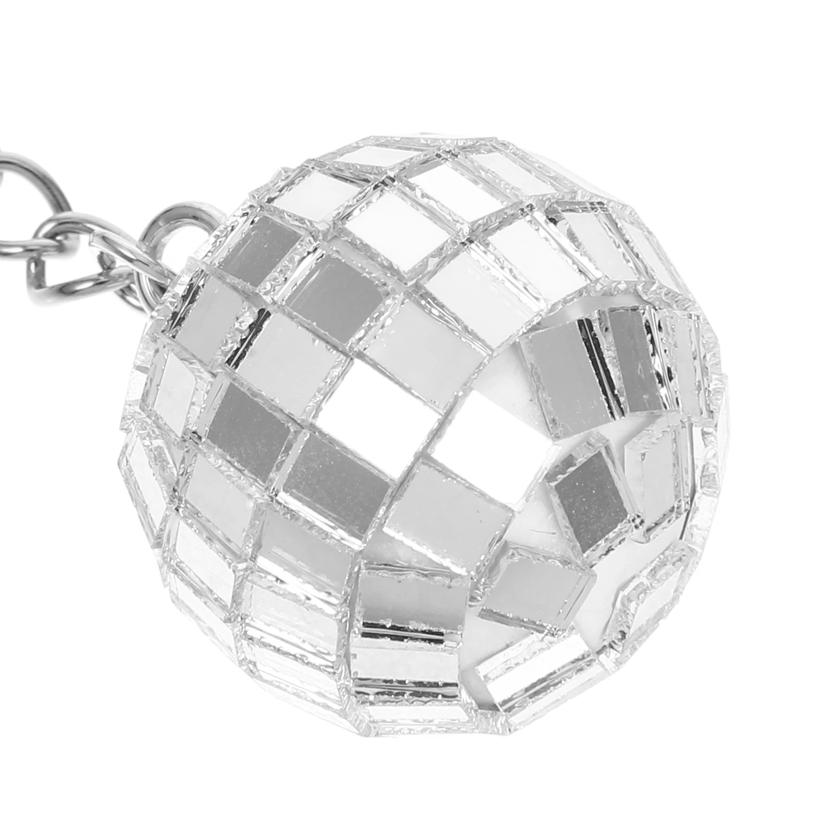 

10 Pcs Keychain Mirror Ball Pendant Christmas Tree Hanging Decor Mini Adorable Keychain Pendant Gifts Kids Bags Party Supplies