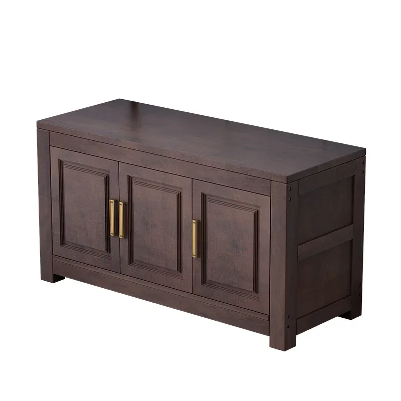 European style fish tank bottom cabinet base, pure wooden frame, partition cabinet, household aquarium, large load-bearing