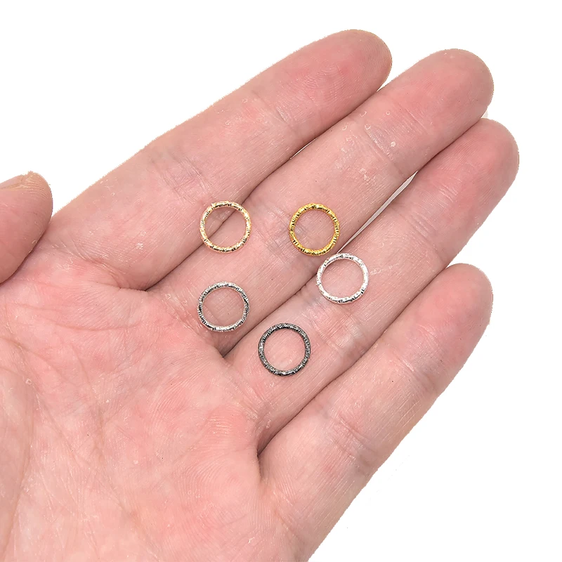 50-100pcs 8-20mm Twist OpenJump Rings Iron Round Jump Ring Connectors For DIY Earring Bracelet Necklace Pendant Jewelry Findings