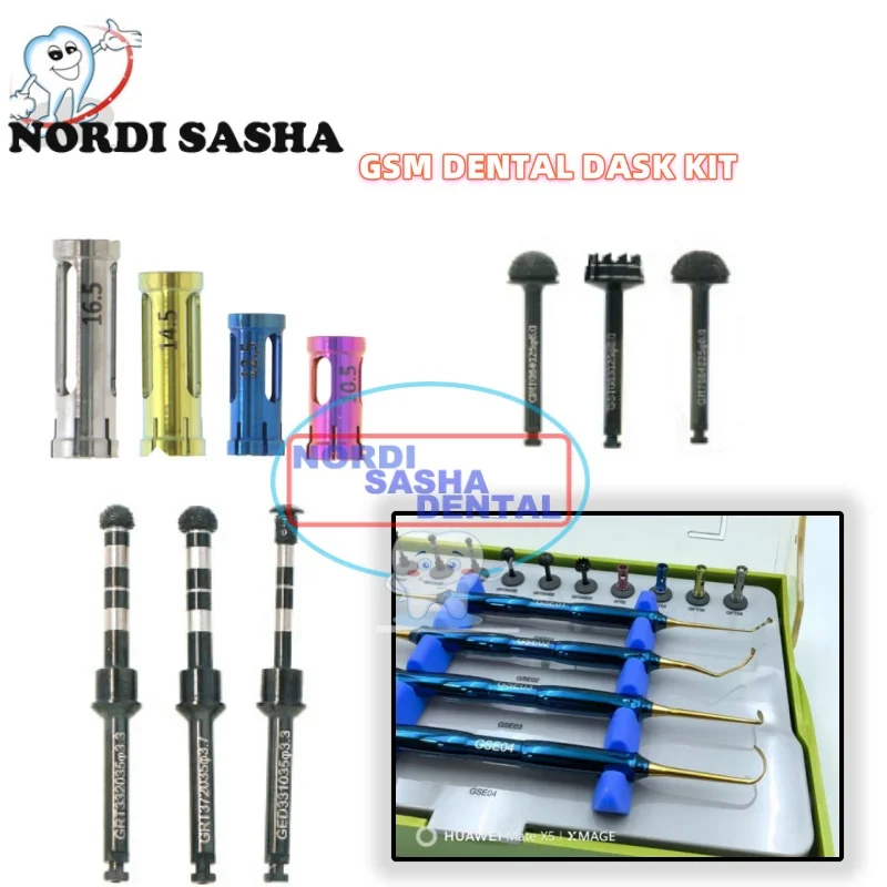 1 Set GSmile Brand DASK Advanced Sinus Kit Lift Elevation Tools Dental Implant Drills Stopper Implant Surgery DASK Kit