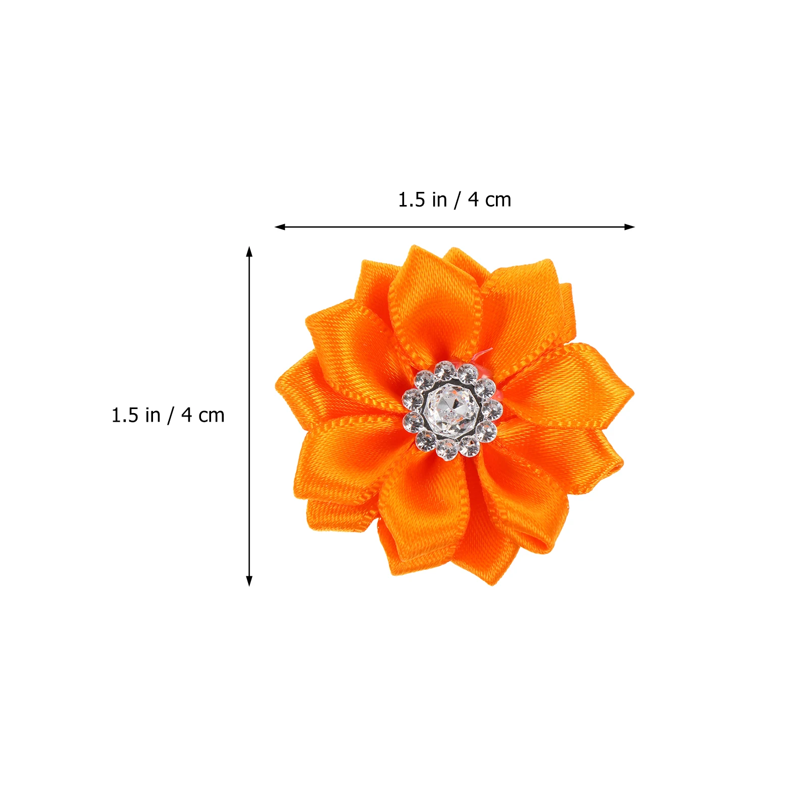 

40 Pcs Ribbon Bows Fabric Rhinestone Flower Appliques Wedding Child Birthday Party Decorations Safe Durable Gifts