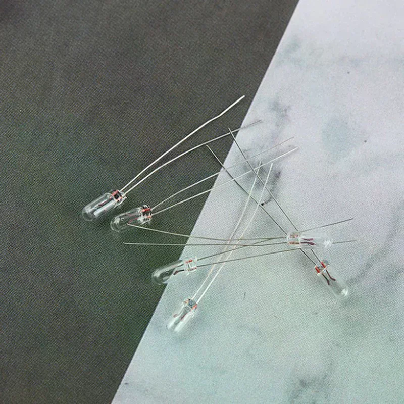 25PCS 5mm 4mm 3mm Clear 12V Mini Bulb of Wheat Rice Bulbs Switch Button Bulbs Indicator Bulb Tungsten Lamp Accessories