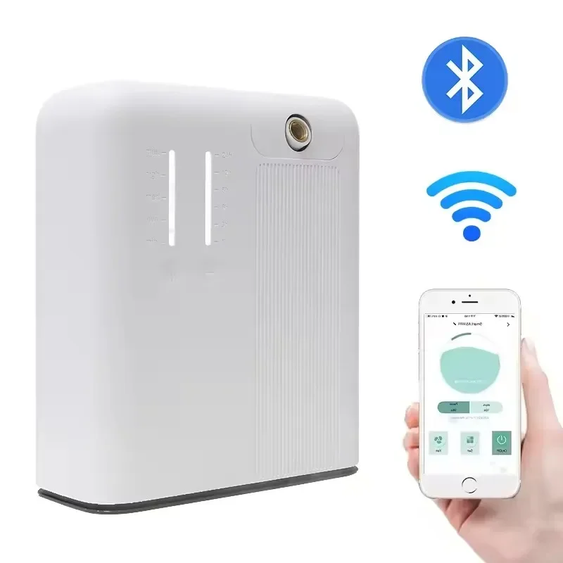 

WIFI Smart App Control Wall Mounted Aroma Diffuser Bluetooth Waterless Essential Oil Diffuser 500m³ Fragrance Scent Machine