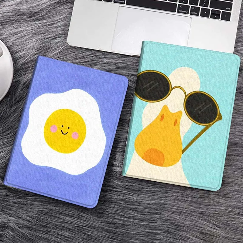 

Чехол для планшета Samsung Galaxy Tab S6 S11 A A7 A8 A9 A11 10.1 10.4 10.5 Plus Lite с рисунком жареного яйца, подарок