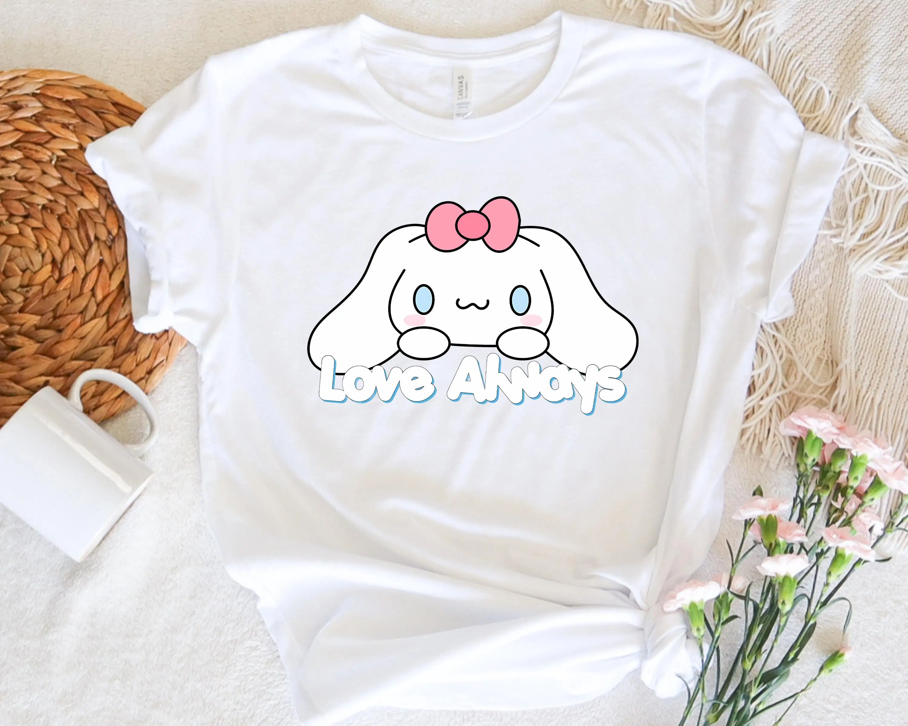 Cinnamoroll Shirt Hello Kitty Friends Shirt Cute Girls Shirt Kawaii Kitty Shirt Kitty Friends Shirt Kitty Tee Y2K Inspired Tee