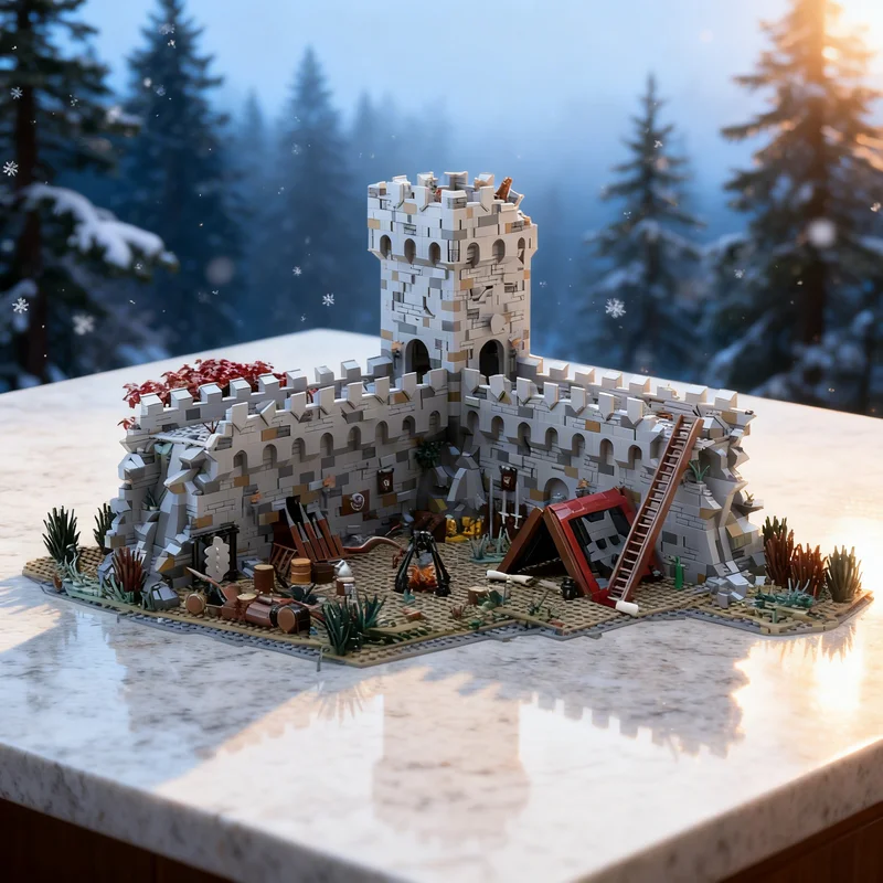 

4045pcs MOC Bandit Camp At The Castle Wolfpack Model Building Blocks DIY Gift Creative Collectible Display Decor Premium Adult