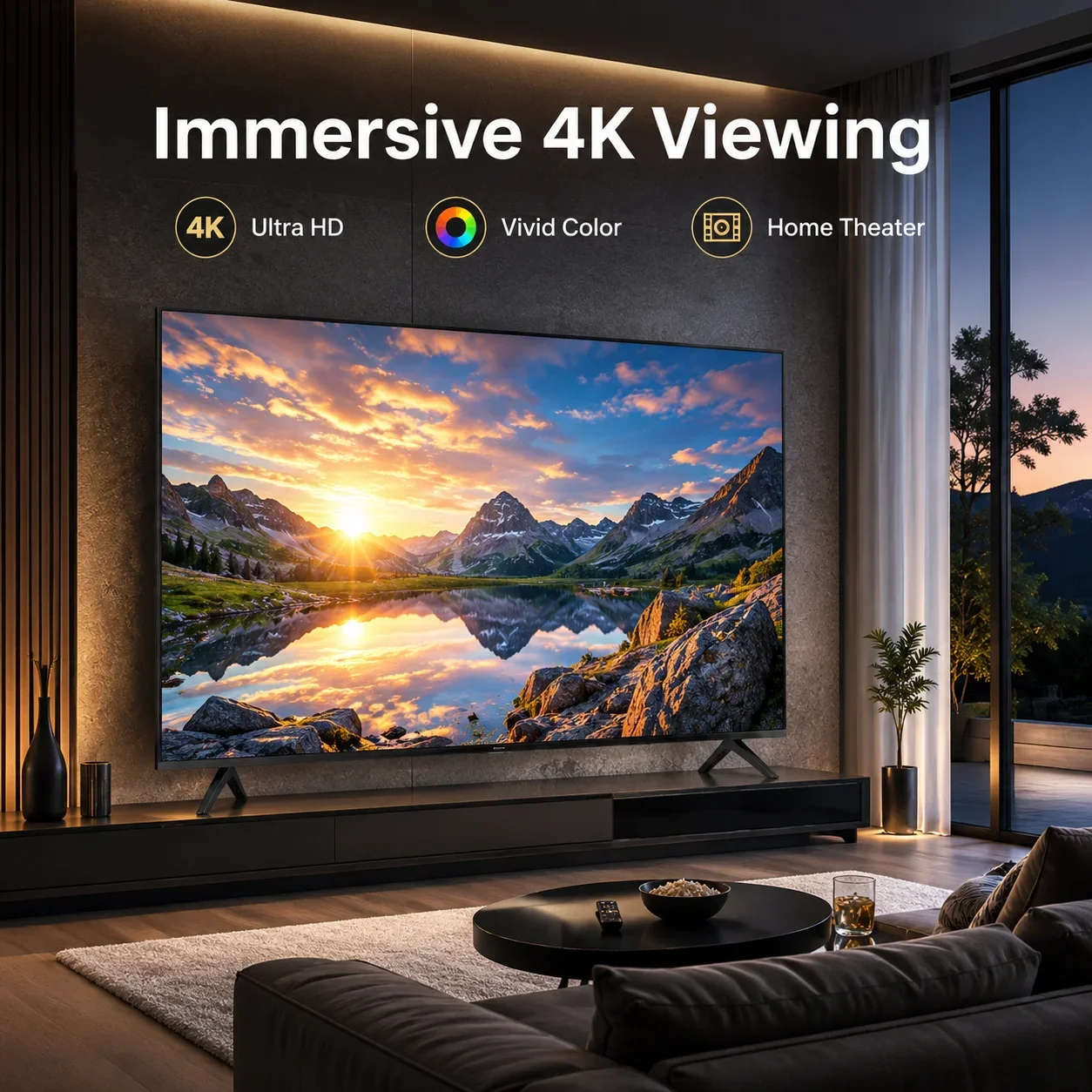 75 Inch Smart TV 4K Ultra HD LED Curved Big Screen Android Television WiFi HDMI USB Home Theater Hotel TV DVB T2 S2