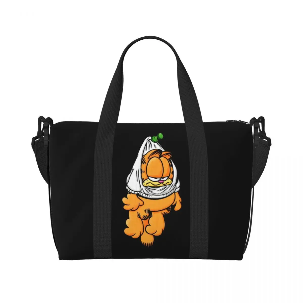 

Изготовленная на заказ пляжная большая сумка G-Garfielded для женщин, очень большие дорожные сумки для спортзала с милым котом, сумки для покупок