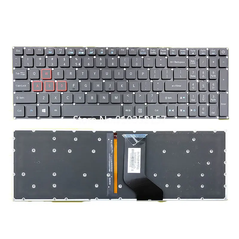 Laptop Beleuchtete Tastatur Für ACER Predator PH317-51 PH317-51-74WD PH317-51-7578 PH317-51-78DM 720W 749K Vereinigten Staaten UNS Neue