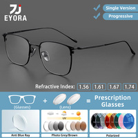 EYORA Ultralight Pure Titanium Retro Reading Glasses Myopia Eyewear Hyperopia Anti Blue Light Progressive Photochromic Eyewear