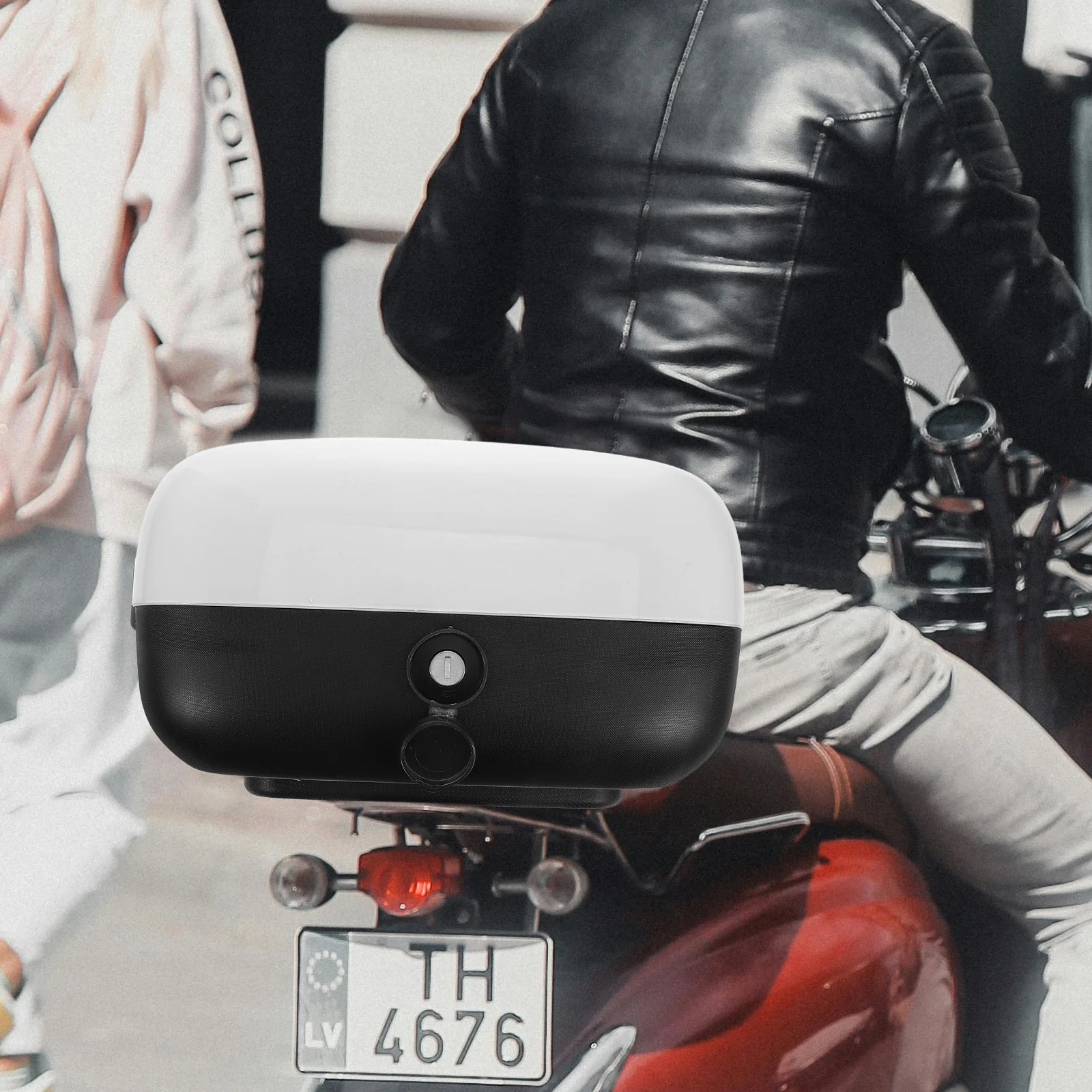 

Универсальный хвостовой ящик для электрического велосипеда, водонепроницаемый большой емкости, задняя спинка багажника для скутера, мотоцикла, велосипеда, путешествий