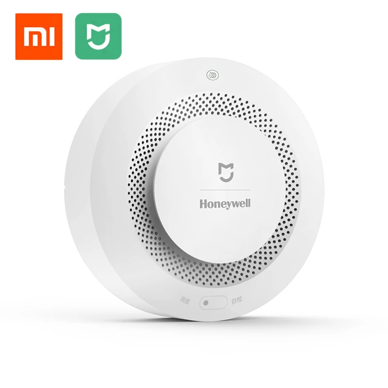 新しいxiaomi mijiaスマート煙探知器ジグビー対応火災警報モニターリモコンサウンドアラートセンサー箱なし