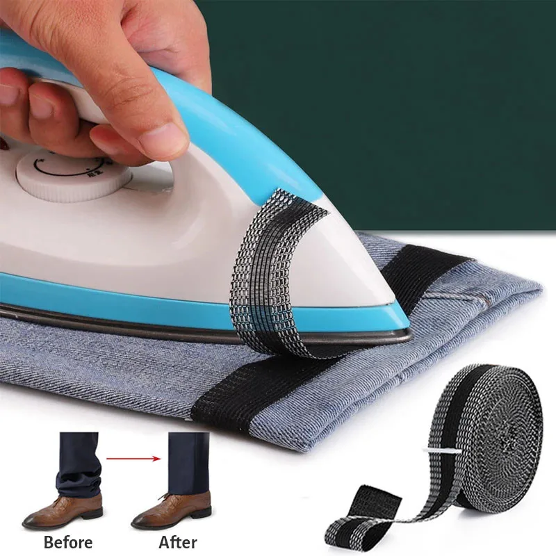 Celana Perekat Diri Pasta DIY Besi Pada Celana Tepi Celana Perbaikan Mempersingkat untuk Pakaian Jean dan Celana Jean Pakaian Kain Jahit