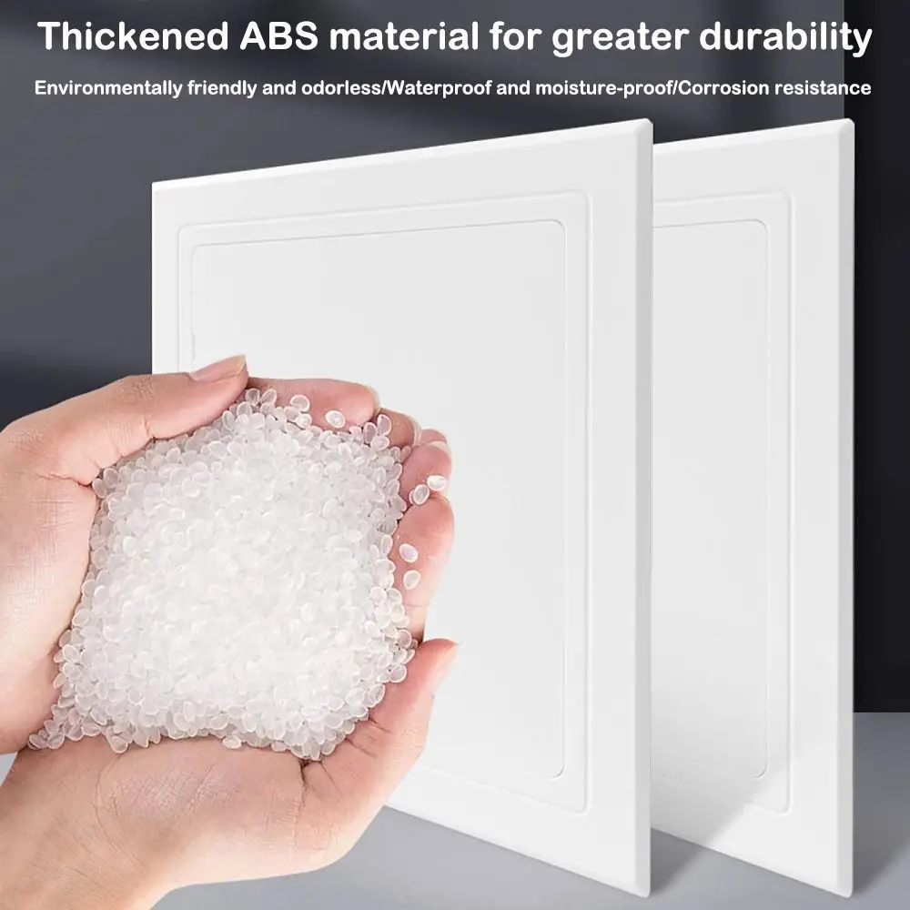 Universal Self-adhesive Access Panel Door Plastic Removable Opening Flap Cover Plate White Inspection Hole Doors Wall Ceiling