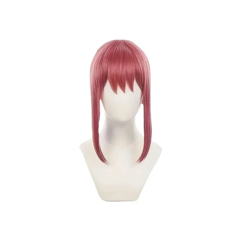 ماكيما شعر مستعار بالمنشار رجل شعر مستعار تأثيري أنيمي تأثيري الشعر الاصطناعية مقاومة للحرارة الشعر Komaeda Makima تأثيري