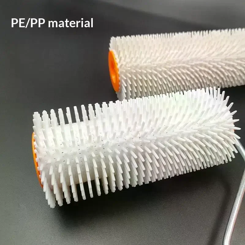 10/16/24CM Defoaming Drum Brush Spike Roller Latex Floor Self Compound Roller Leveling Screed Spiked Roller Paint Brush Roll 1PC