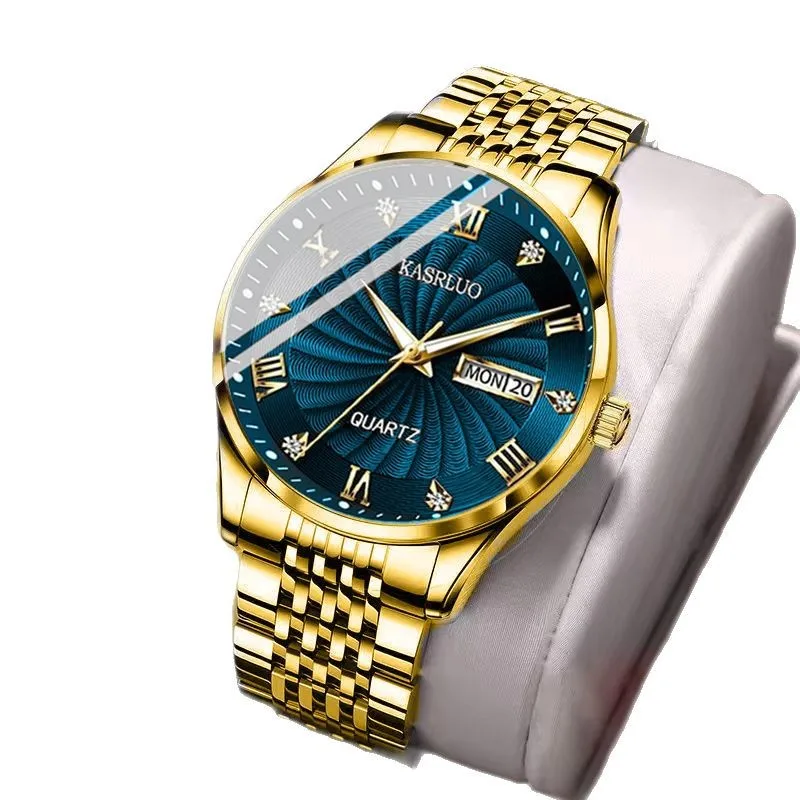 

Мужские часы Полностью автоматические кварцевые часы Универсальный тонкий мужской ремешок Светящийся