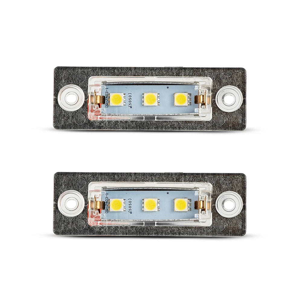 2pcs Car LED License Number Plate Lights for VW Caddy 2K Jetta 1K2 Golf Plus 5M1 521 Touran 1T1 1T2 1T3 2003-2010