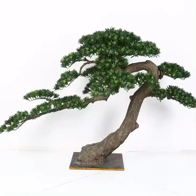 

Artificial Pine Branch Large Potted Plant Big Japanese Pine Bonsai Trees Artificial Cedar Pine Tree for Home Decor