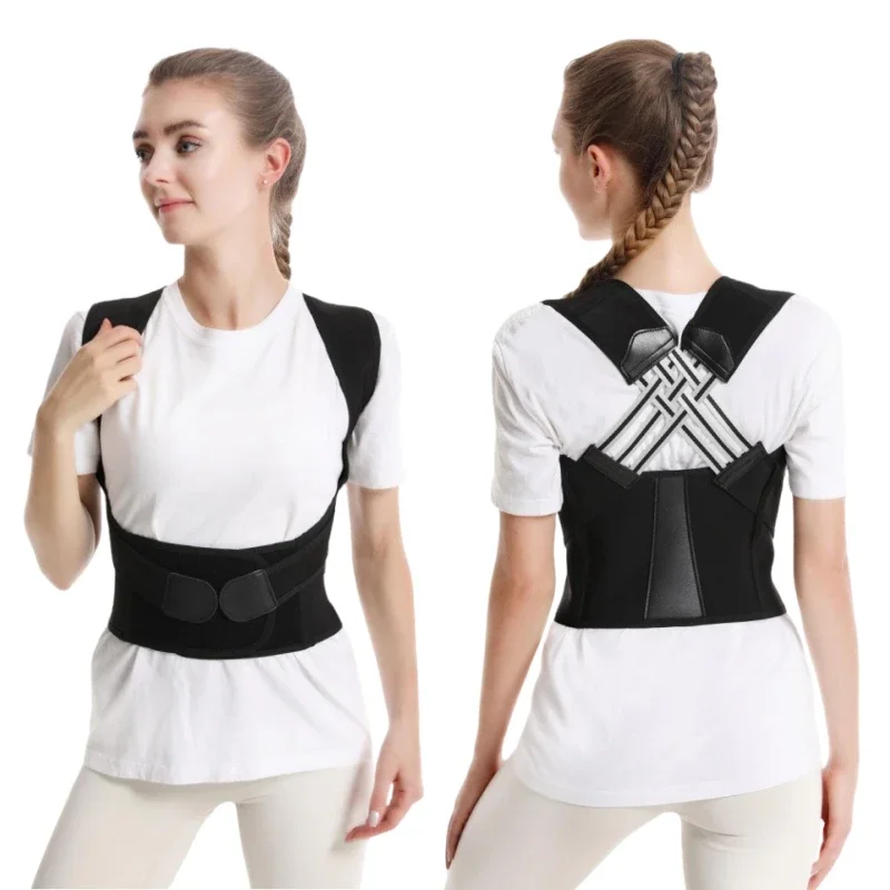 Back Posture Corrector for Women Breathable Elastic Brace Back Posture Correction Belt Adjustable Shoulder for Student and Man