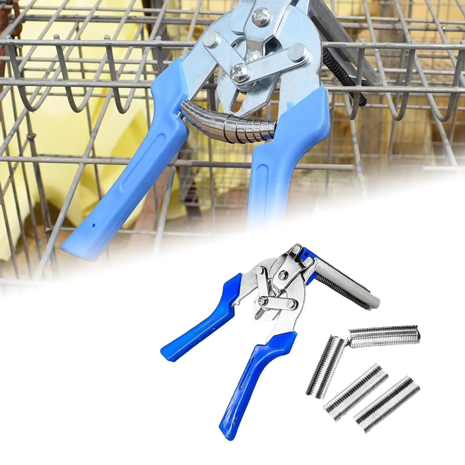 

Ring Plier Stable Animal Poultry Cage Tool Pigeon Cage Binder for Poultry Cage Installation Repair Animal Cages Repair Tool