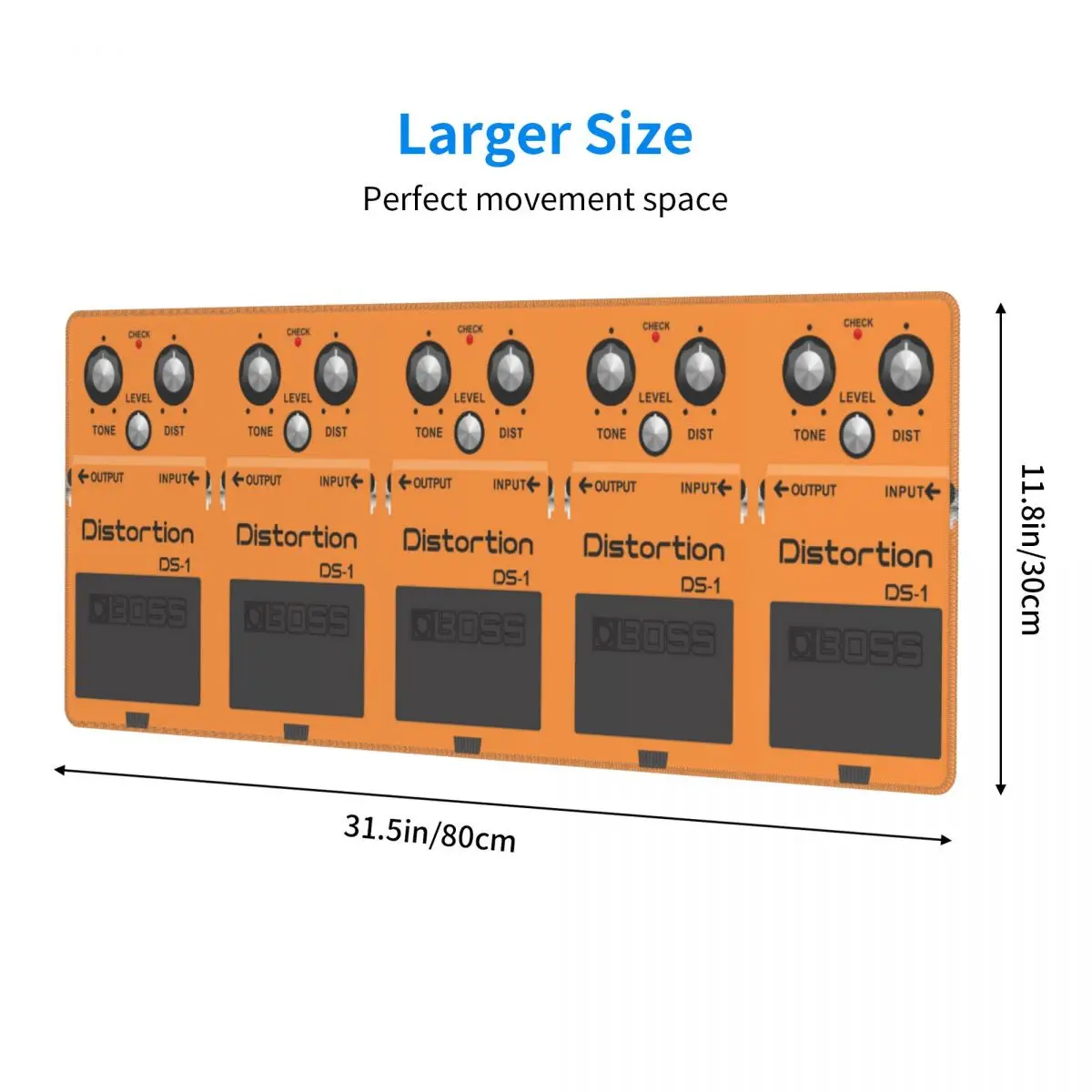 Large Mouse Pad Boss Overdrive Bluesbreaker Guitar Pedal Gamer PC Laptop Mats Keyboard Carpet Computer Gaming Desk Mat