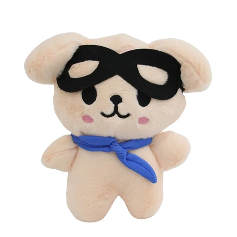 스즈 파일럿 스트레이 애니멀 플러시 토이 어린이용 안경 파일럿 리롱푸 소프트 인형 실내 장식품 어린이용 봉제 인형