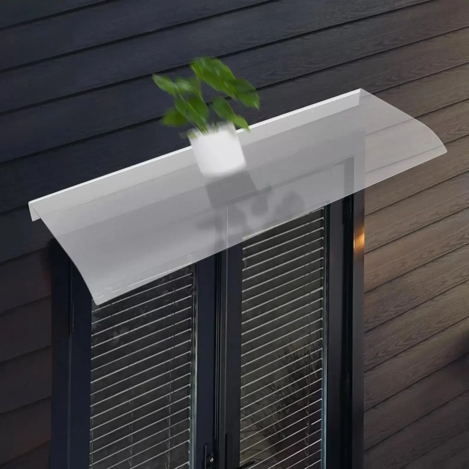 

Прочный тент для патио из материала ПК — навес для входной двери с защитой от ультрафиолета и защитой от солнца и дождя, беседка