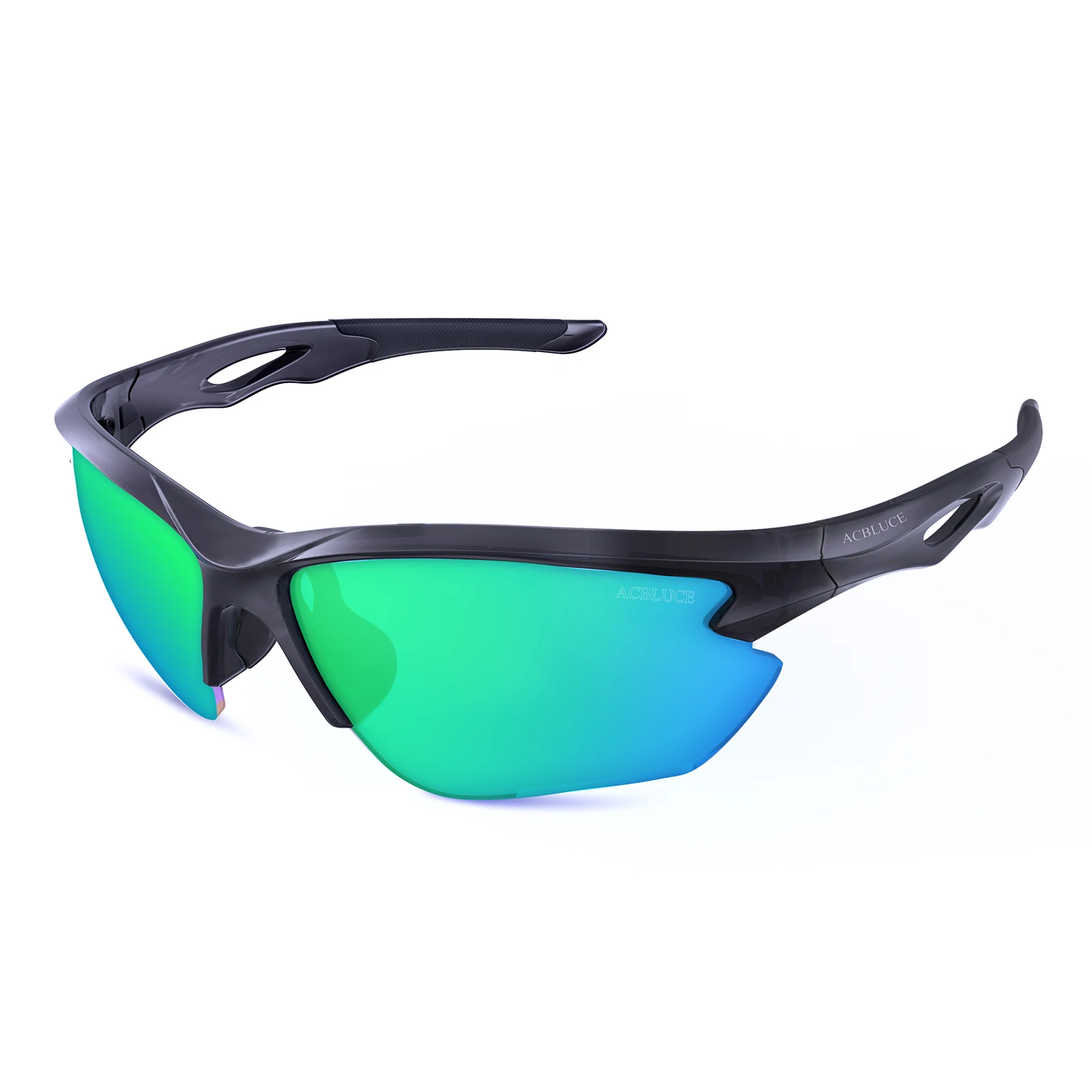 

ACBLUCE Polarized Sports Sunglasses for Men Women Cycling Running Driving Fishing TR90 Unbreakable Frame UV Protection