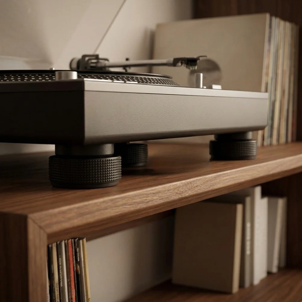 4PCS Turntable Foot Dampers for Technics For SL-1200 Reduce Energy Transfer Between Deck and Support for Cleaner Sound