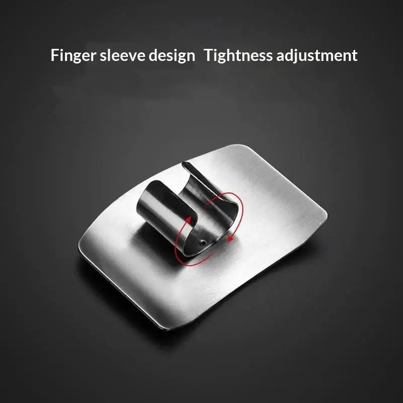 【CC】Stainless Steel Finger Protector Anti-cut Finger Guard Safely Vegetable Cutting Hand Protecter For Kitchen Tools