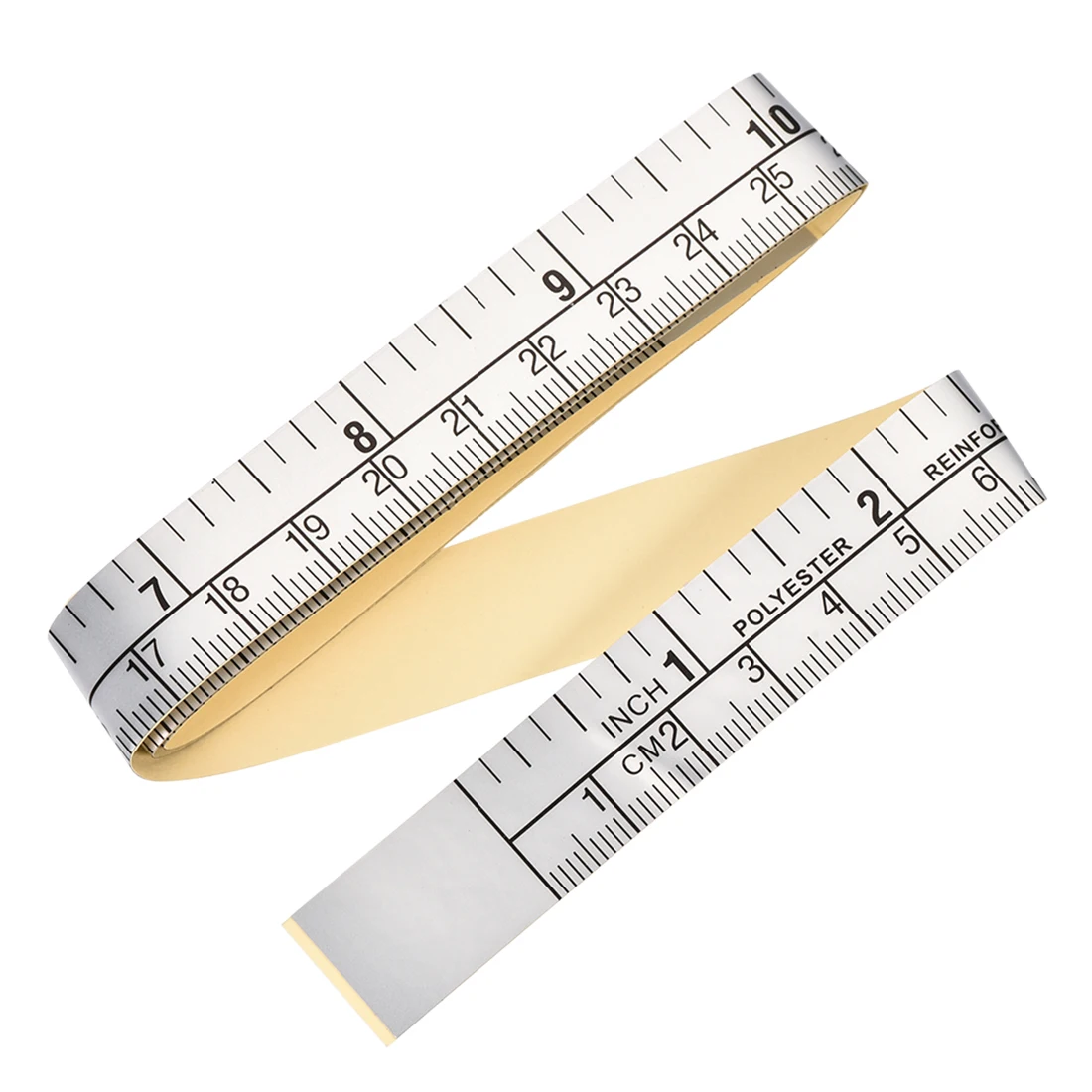 

Self-Adhesive Measuring Tape with Fractions 24 Inches 60cm Workbench Ruler, Peel and Stick Measure Tape for Woodworking, Saw