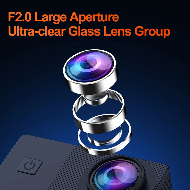 كاميرا الحركة 1080P/30FPS 2.0 "170D تحت الماء مقاوم للماء تسجيل الفيديو كاميرات رياضية في الهواء الطلق كاميرا صغيرة السفر التصوير الفوتوغرافي