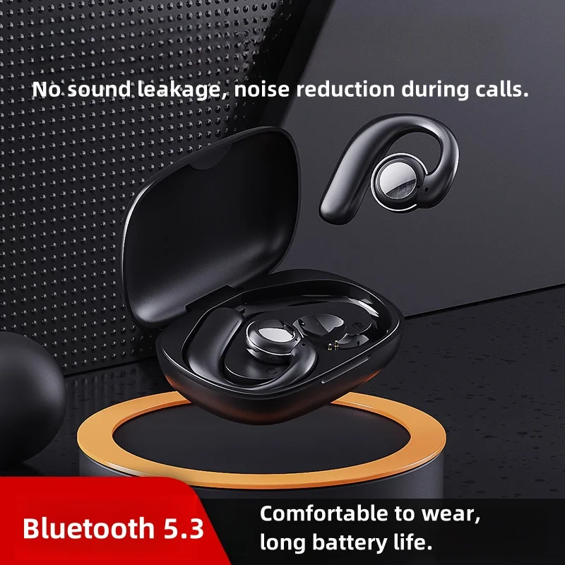 

T90 Smart Call Noise Canceling Headphones Bluetooth 5.3 Wireless Earphones HIFI Stereo Ear Clip Headset Touch Control Earbuds