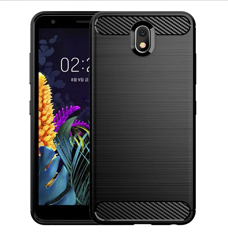 Matte Silicone Case for LG X2 2019 K30 2019 LG Neon Plus Luxury Carbon Fiber Cases for lg arena 2 Escape Plus Cover Coque Fundas