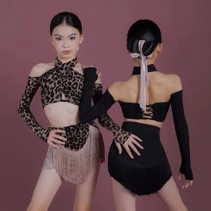 ropa-para-baile-en-linea-disfraz-de-escenario-falda-con-flecos-disfraz-de-leopardo-para-competicion-de-baile-latino-traje-con-borlas-ropa-de-baile-latinoamericana