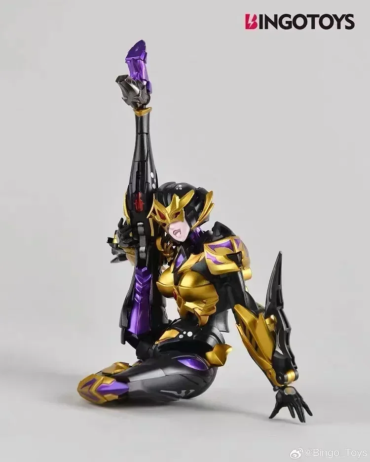 IN STOCK Bingotoys BT-04 Spider Girl Blackarachnid Transformation BT04 Movable Joint Deformable Mobile Suit Girl Action Figure