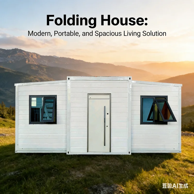 Wing Folding Mobile Demountable Living Container Room Export Double Wing Folding Expandable Room Container Activity Room