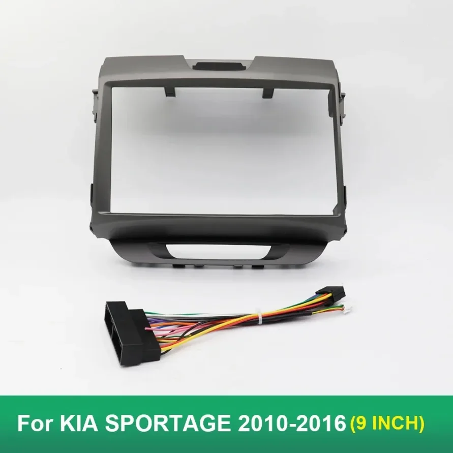 

9 INCH Car Radio Fascia for KIA SPORTAGE 2010-2016 Stereo Player Dash Installation Kit Double Din Frame GPS DVD