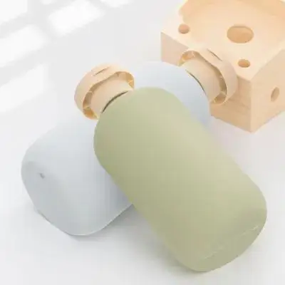 Bouteilles de shampoing avocat 200Ml, 2 pièces, conteneurs de liquide rechargeables de taille voyage pour articles de toilette, distributeur à presser, étanche, personnel