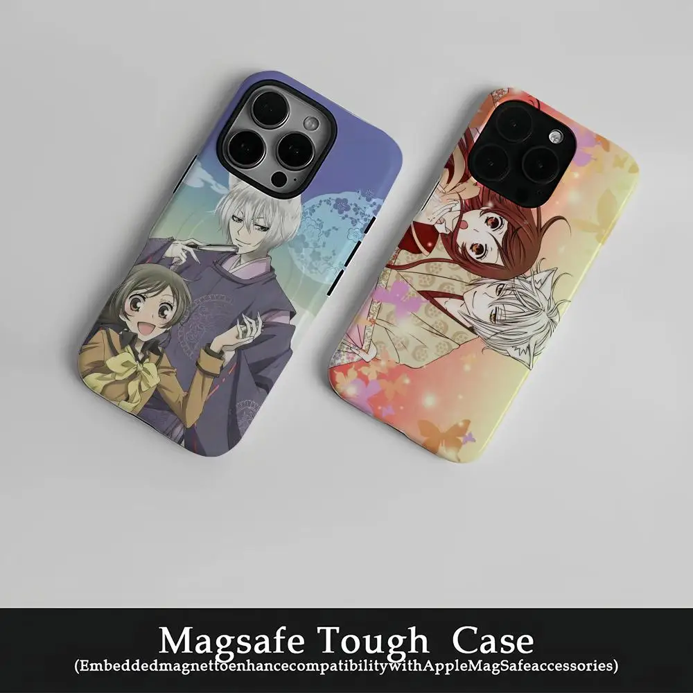 

K-Kamisama Kiss Phone Case Film Korean INS for iPhone 16 15 14 13 12 11 Pro Max Plus Luxury Magnetic Double-layer Cover