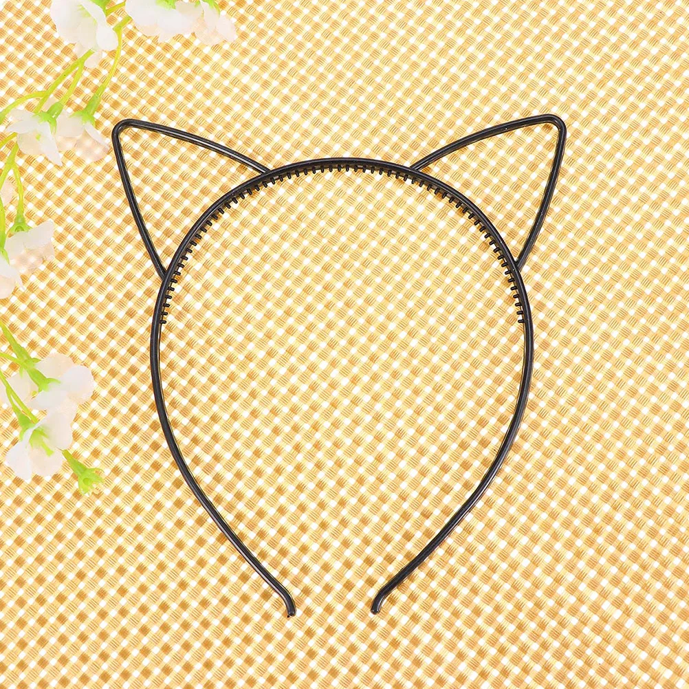 24 Pcs Cat Ears Headband Decor Party Costume Supplies Headdress Headgear Plastic Child Hair Hairband Cute