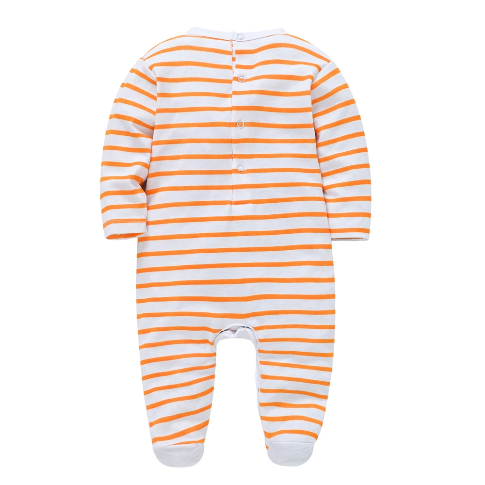 Newborn Baby Boy Clothes Long Sleeve 100% Cotton Cool Fox Design Overalls 0-12 Months Infant jumpsuit Romper