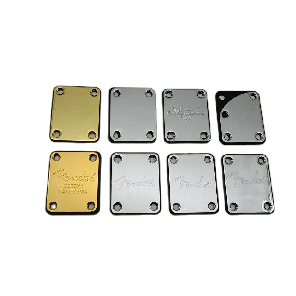 

Electric Guitar Neck Plate 4 Hole Reinforcement Plate for ST/TL Guitar (Gold or Chrome W/screws) Guitar Parts